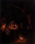 Gerard Dou The Night School. Spain oil painting artist